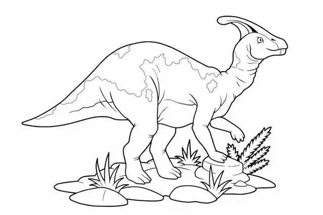 孩子想画画，你不会教？快把这9种恐龙白描线稿让他画，简单易学