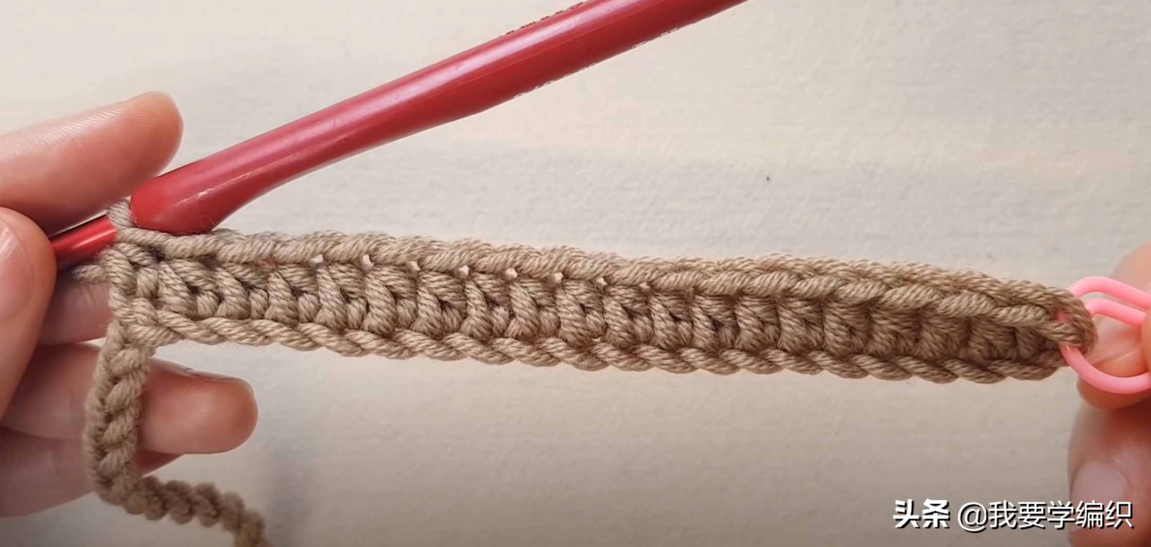 轻便简约的保暖小围脖，1天就能完成一条，罗纹条小围脖编织教程