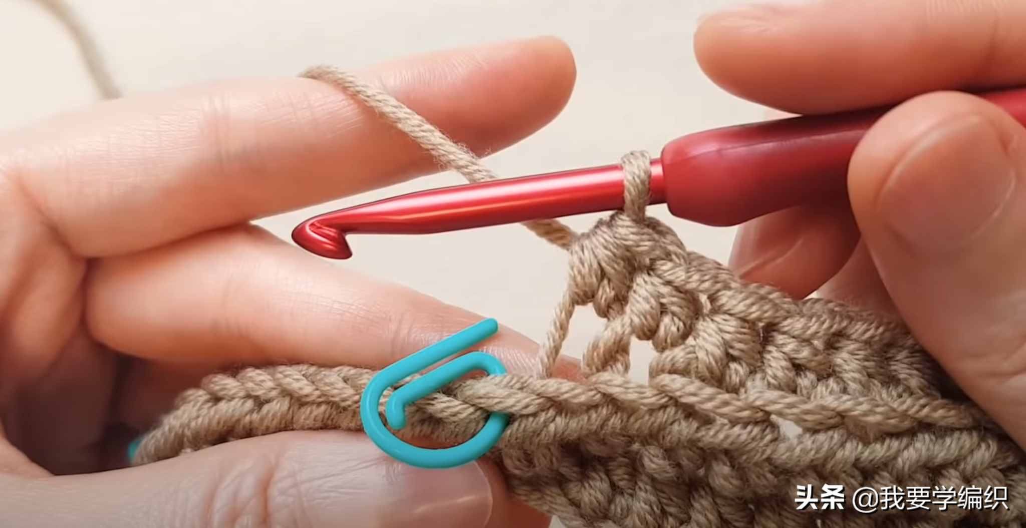 轻便简约的保暖小围脖，1天就能完成一条，罗纹条小围脖编织教程