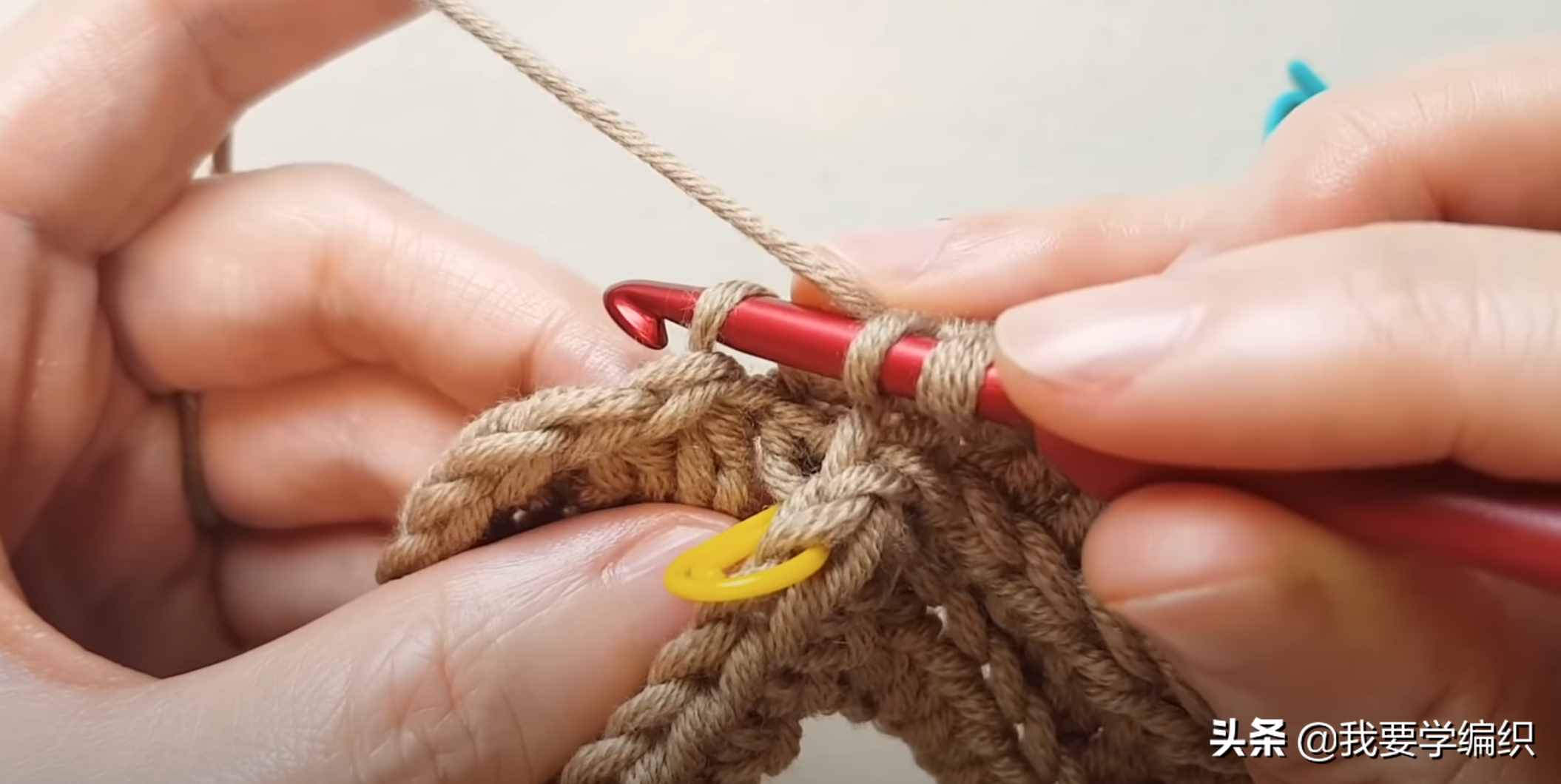 轻便简约的保暖小围脖，1天就能完成一条，罗纹条小围脖编织教程