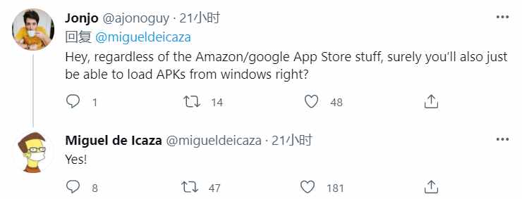 Win11 可以本地安装安卓 APK，微软确认了
