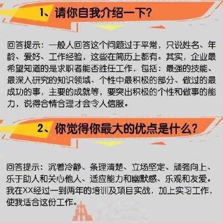 常见的16个面试问题与技巧性回答都在这里