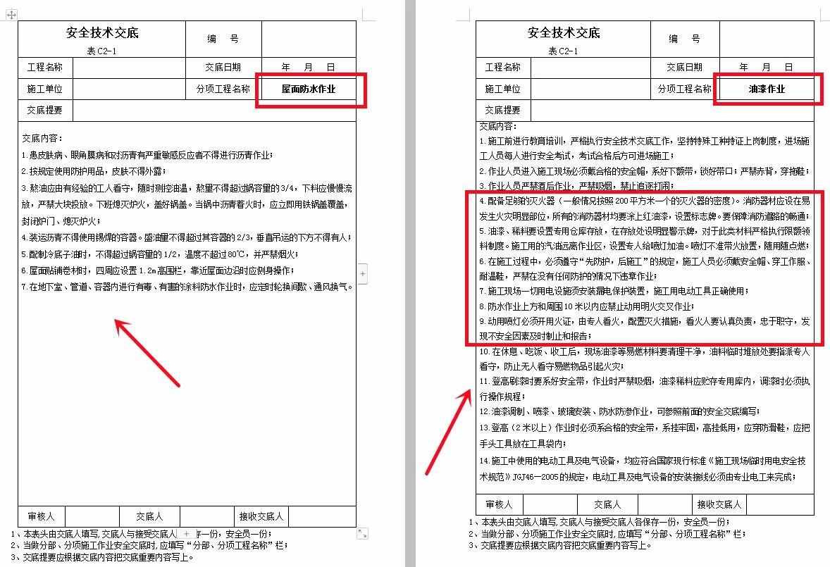 安全技术交底怎么写？180个编制模板来帮你，Word格式可直接套用