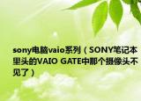 sony电脑vaio系列（SONY笔记本里头的VAIO GATE中那个摄像头不见了）