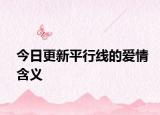 今日更新平行线的爱情含义