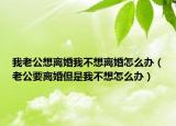 我老公想离婚我不想离婚怎么办（老公要离婚但是我不想怎么办）