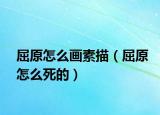 屈原怎么画素描（屈原怎么死的）
