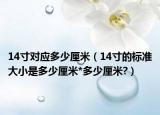 14寸对应多少厘米（14寸的标准大小是多少厘米*多少厘米?）