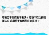 吃葡萄干到底要不要洗（葡萄干吃之前需要洗吗 吃葡萄干有哪些注意事项）