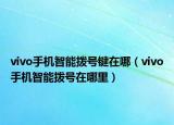 vivo手机智能拨号键在哪（vivo手机智能拨号在哪里）