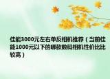 佳能3000元左右单反相机推荐（当前佳能1000元以下的哪款数码相机性价比比较高）