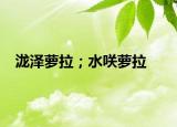 泷泽萝拉；水咲萝拉