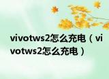 vivotws2怎么充电（vivotws2怎么充电）