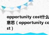 opportunity cost什么意思（opportunity cost）