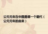 公元元年在中国是哪一个朝代（公元元年的由来）