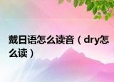 戴日语怎么读音（dry怎么读）