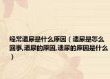 经常遗尿是什么原因（遗尿是怎么回事,遗尿的原因,遗尿的原因是什么）