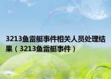 3213鱼雷艇事件相关人员处理结果（3213鱼雷艇事件）