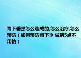 胃下垂是怎么造成的,怎么治疗,怎么预防（如何预防胃下垂 做到5点不用怕）