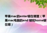 苹果mac的enter键在哪里（苹果mac电脑的end 键和home键在哪）