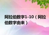 阿拉伯数字1-10（阿拉伯数字由来）