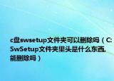 c盘swsetup文件夹可以删除吗（C:SwSetup文件夹里头是什么东西,能删除吗）