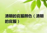 清朝的官服颜色（清朝的官服）