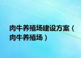 肉牛养殖场建设方案（肉牛养殖场）