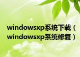 windowsxp系统下载（windowsxp系统修复）