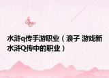 水浒q传手游职业（浪子 游戏新水浒Q传中的职业）