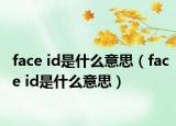 face id是什么意思（face id是什么意思）