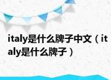 italy是什么牌子中文（italy是什么牌子）