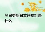 今日更新日本烤提灯是什么