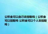 公积金可以自己去提取吗（公积金可以提取吗 公积金可以个人去提取吗）