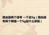 路由器两个信号 一个是5g（路由器有两个网络一个5g是什么原因）