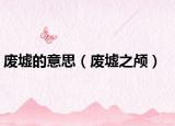 废墟的意思（废墟之颅）