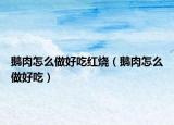 鹅肉怎么做好吃红烧（鹅肉怎么做好吃）