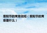 重阳节的寓意简短（重阳节的寓意是什么）