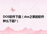 DOS软件下载（dos之家的软件肿么下载?）
