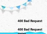 <html>
<head><title>400 Bad Request<title><head>
<body>
<center><h1>400 Bad Request<h1><center>
<hr><center>nginx<center>
<body>
<html>

