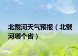 北戴河天气预报（北戴河哪个省）