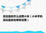 流量监控怎么设置小米（小米手机流量监控在哪里设置）