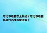 笔记本电脑怎么接线（笔记本电脑电源线怎样连接图解）