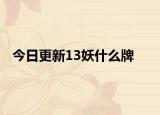 今日更新13妖什么牌