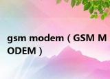 gsm modem（GSM MODEM）