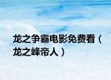 龙之争霸电影免费看（龙之峰帝人）