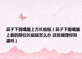 鼻子下面嘴唇上方长痘痘（鼻子下面嘴唇上面的部位长痘痘怎么办 这些调理你知道吗）