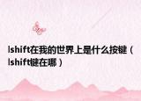 lshift在我的世界上是什么按键（lshift键在哪）