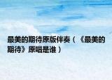 最美的期待原版伴奏（《最美的期待》原唱是谁）