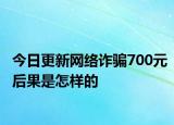 今日更新网络诈骗700元后果是怎样的